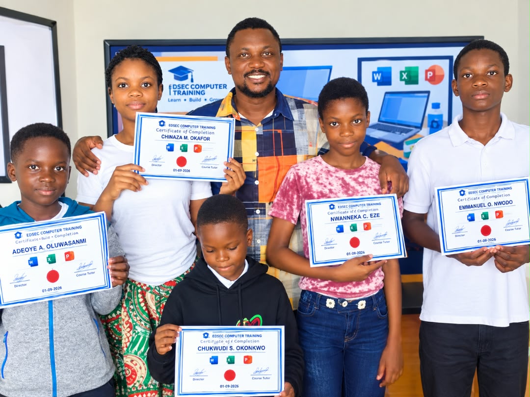 EDSEC Student Receives Certificate of Completion